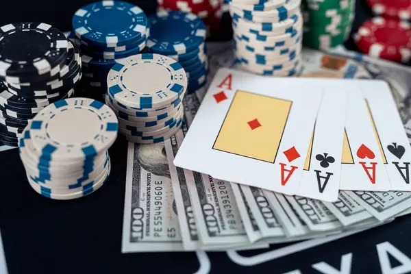 Baccarat tables available 24/7 Baccarat table with dealer and player cards